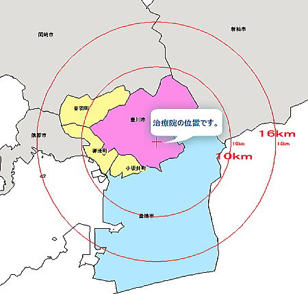 訪問施術提供マップ